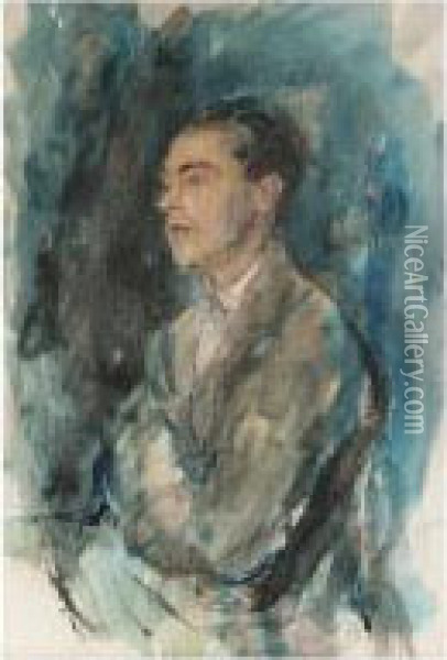 Portrait Of Tony Gandarillas Oil Painting - Ambrose McEvoy