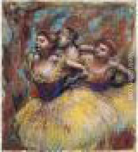 Trois Danseuses Oil Painting - Edgar Degas