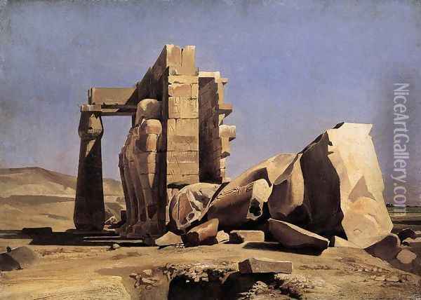 Egyptian Temple 1840 Oil Painting - Charles-Gabriel Gleyre