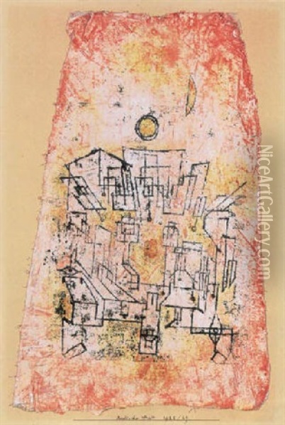 Arabische Stadt Oil Painting - Paul Klee