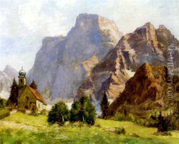 St. Joska In Sudtirol Oil Painting - Wilhelm Reinhardt