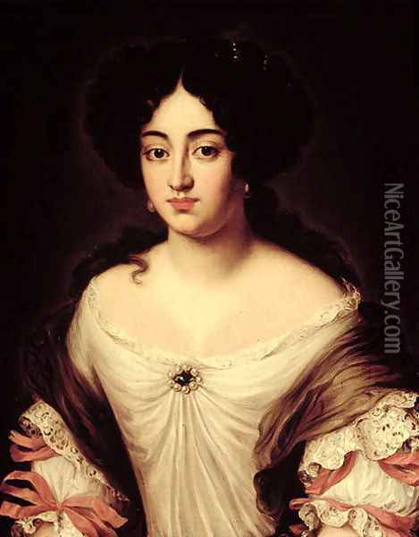 Portrait of a Lady, said to be Marie-Anne Mancini Oil Painting - Jacob Ferdinand Voet