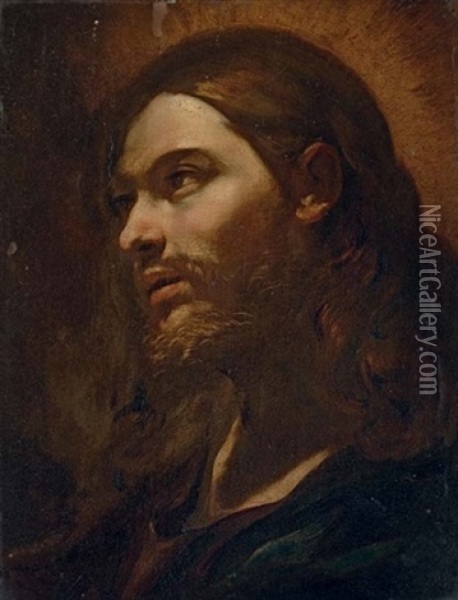 Head Of Christ Oil Painting - Giovanni Battista Beinaschi
