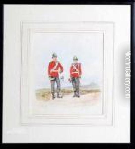 68th, Durham Light Infantry Oil Painting - Richard Simkin