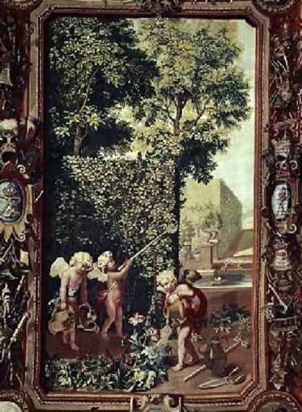 Summer from the Seasons Oil Painting - Charles Le Brun