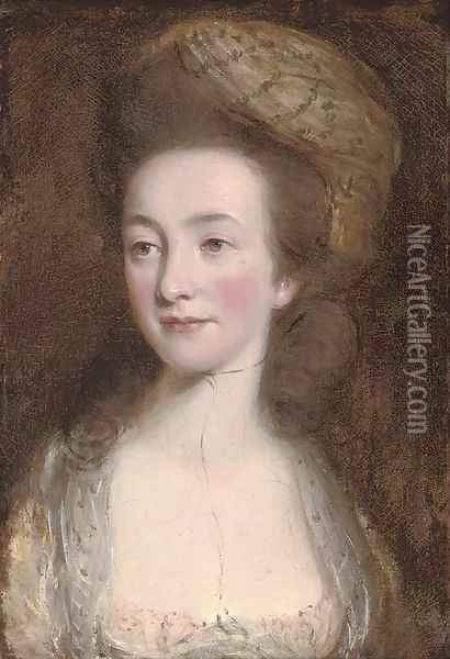 Portrait of Elizabeth Elstone Oil Painting - Daniel Gardner