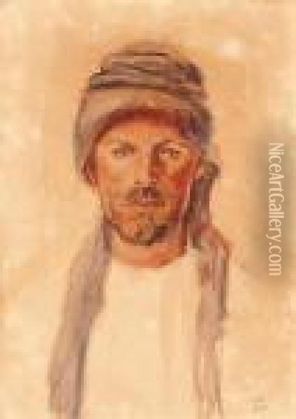 Bedouin Oil Painting - Hermann Struck