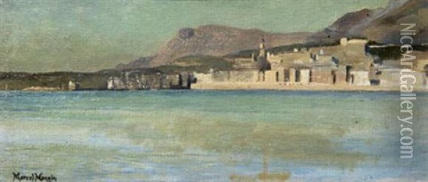 Vue Des Cinqueterre A La Spezia Oil Painting - Marcel Mangin