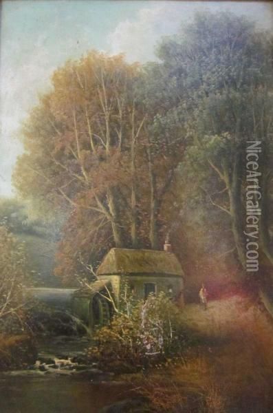 Mill Scene Oil Painting - George Harris