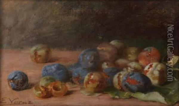 Nature Morte Aux Fruits Oil Painting - Marie, Nee Guillet Cazin