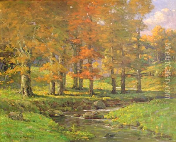 The Murmuring Brook Oil Painting - Maurice Hague