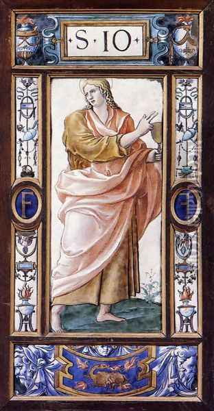 St John 1547 Oil Painting - Leonard Limosin