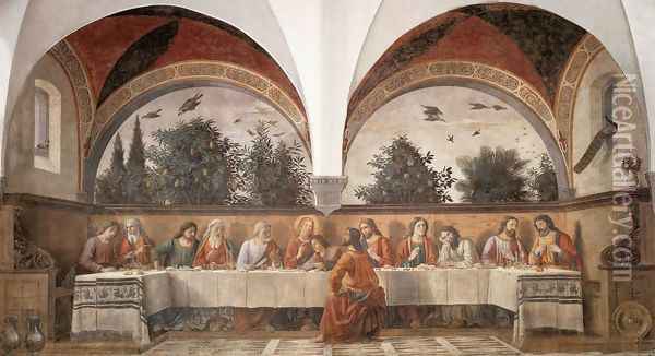 Last Supper 1480 Oil Painting - Domenico Ghirlandaio