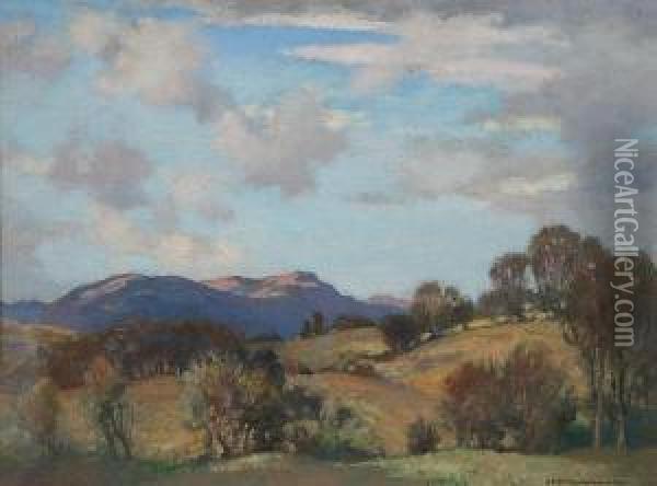 Autumn Hillside Argyll Oil Painting - James Whitelaw Hamilton