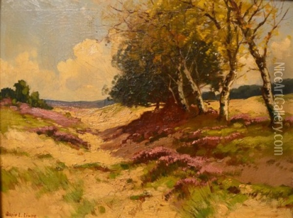 Landscape Oil Painting - Ossip Leonovitch Linde
