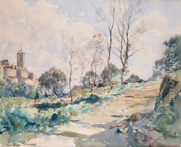 Village De Provence Oil Painting - Paul Emile Lecomte