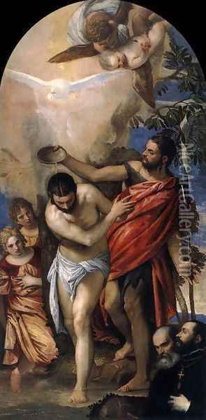 Baptism of Christ 2 Oil Painting - Paolo Veronese (Caliari)