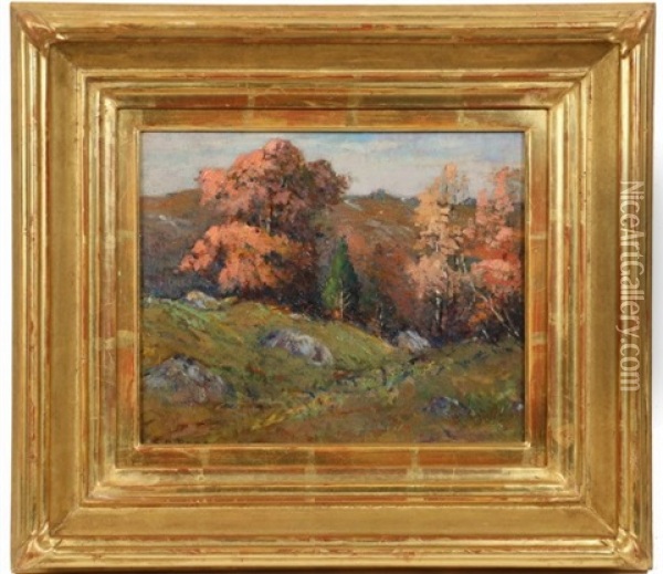 Sketch In Salem Pastures Oil Painting - Edward A. Page