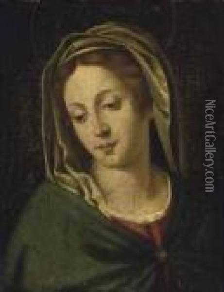 The Madonna Oil Painting - Giovanni Battista Salvi