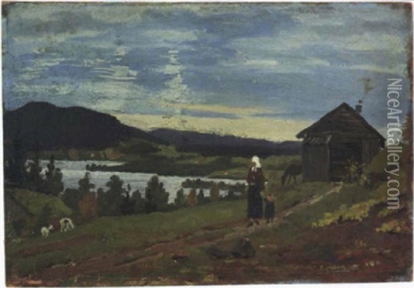 Landschaft In Norwegen Oil Painting - Edvard Munch