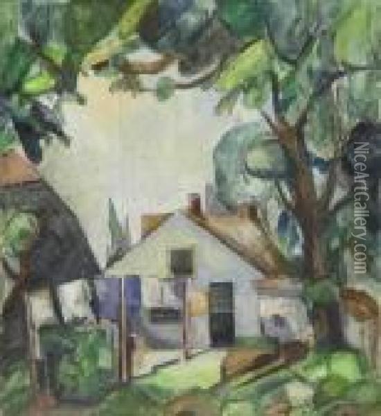 Haus Im Grunen Oil Painting - Leo Gestel