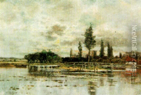 In The Fen Country, Holland Oil Painting - Karl Heffner