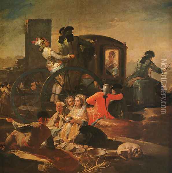 The Pottery Vendor Oil Painting - Francisco De Goya y Lucientes