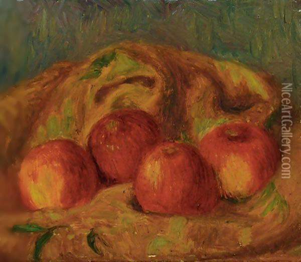 Still Life With Apples Oil Painting - William Glackens