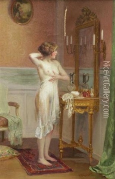 Nude Beauty Oil Painting - Victor Marais-Milton