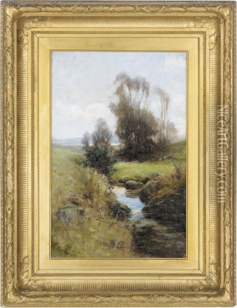 The Glenan Burn, Helensburgh Oil Painting - James Hamilton Mackenzie