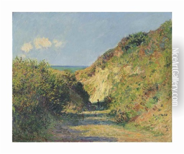 Le Chemin Creux Oil Painting - Claude Monet