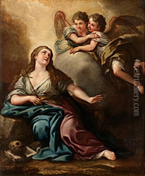 Den Botfardiga Magdalena Oil Painting - Pompeo Girolamo Batoni