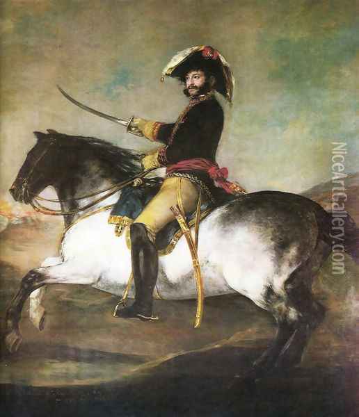 General Palafox with a horse Oil Painting - Francisco De Goya y Lucientes
