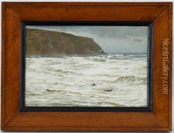 Coast Of Scotland Oil Painting - Charles Napier Hemy