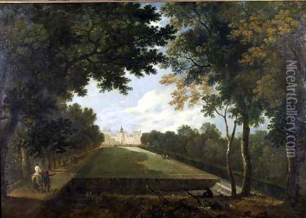 Wilton House, East view showing the old entrance Oil Painting - Richard Wilson