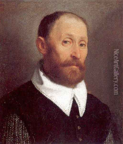 Portrait of a Man 1570 Oil Painting - Giovanni Battista Moroni