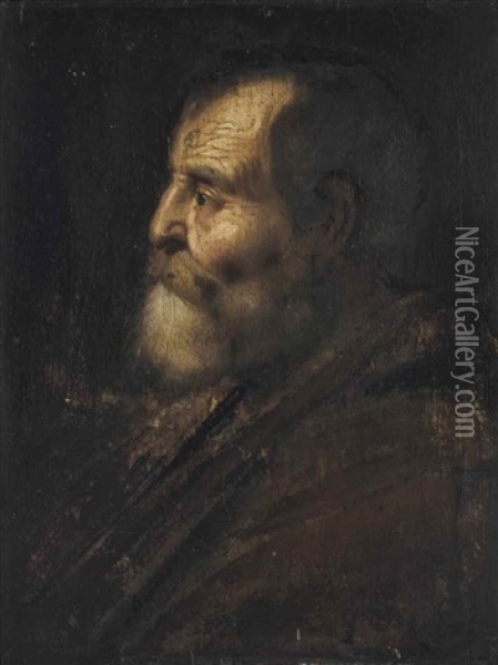 A Philosopher Oil Painting -  Rembrandt van Rijn