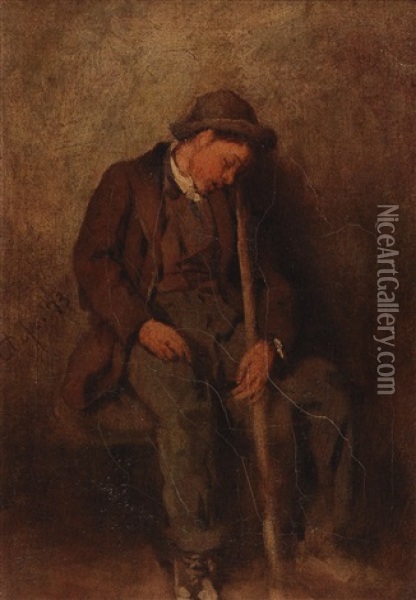 The Boy Guard Oil Painting - Franz Von Defregger