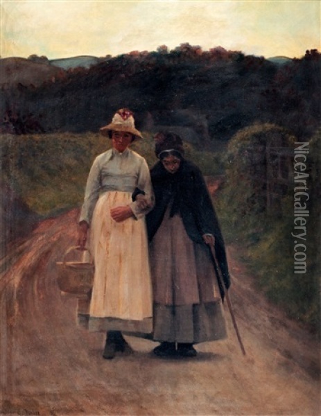May And December Oil Painting - Stanhope Forbes
