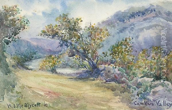 Cambus Valley Oil Painting - Hubert James Medlycott