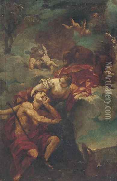 Diana and Endymion Oil Painting - Corrado Giaquinto