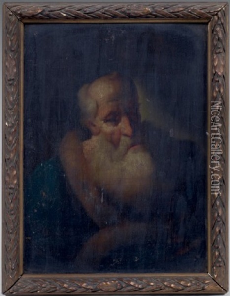 Tete D'homme Barbu Oil Painting - Christian Wilhelm Ernst Dietrich
