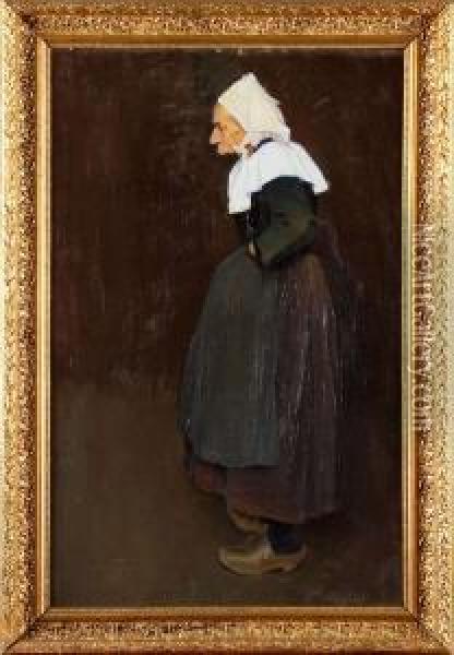 Portratt Avaldre Kvinna Oil Painting - Pelle Swedlund