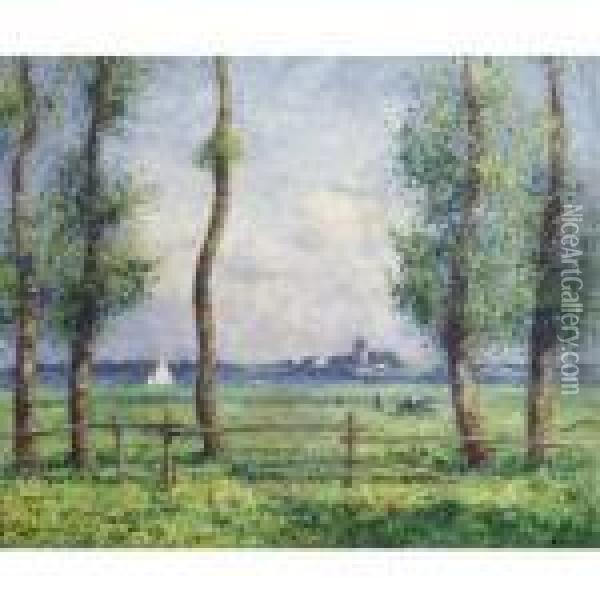 Paysage De Bord De Mer Oil Painting - Ferdinand Loyen Du Puigaudeau