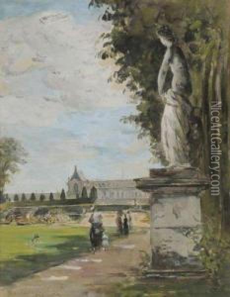 Versailles, Le Parc Du Chateau Oil Painting - Henri Michel-Levy