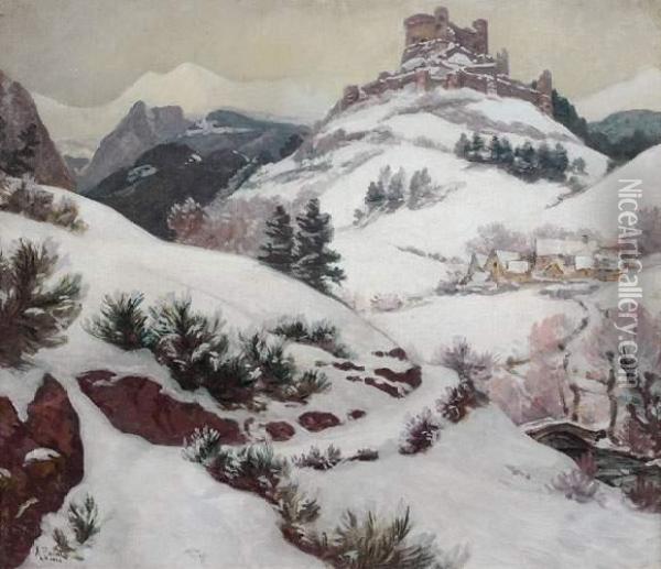 Le Chateau De Murol Oil Painting - Armand Point