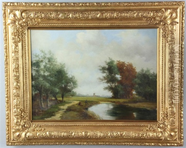 Landscape Oil Painting - Jan Willem Van Borselen