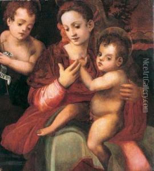 Madonna Con Bambino Oil Painting - Francesco Brini Active Florence