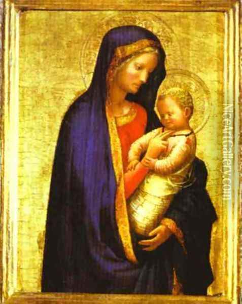 Madonna and child Oil Painting - Masaccio (Tommaso di Giovanni)