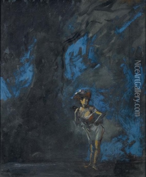 Danseuse Devant Un Decor Oil Painting - Jean-Louis Forain